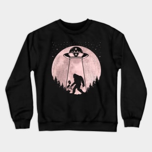 Bigfoot Ufo Abduction aliens Crewneck Sweatshirt